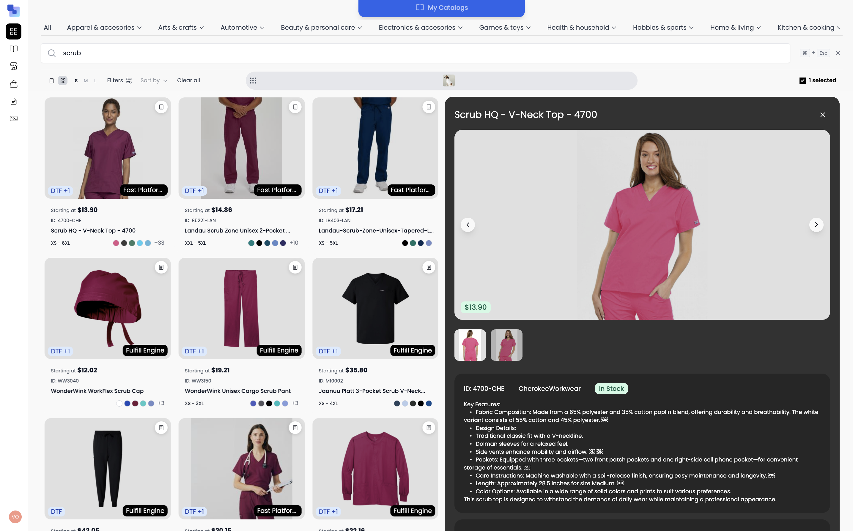 Custom medical scrubs and healthcare apparel on Brikl — embroidered lab coats, scrubs, and chef coats for clinics and practices