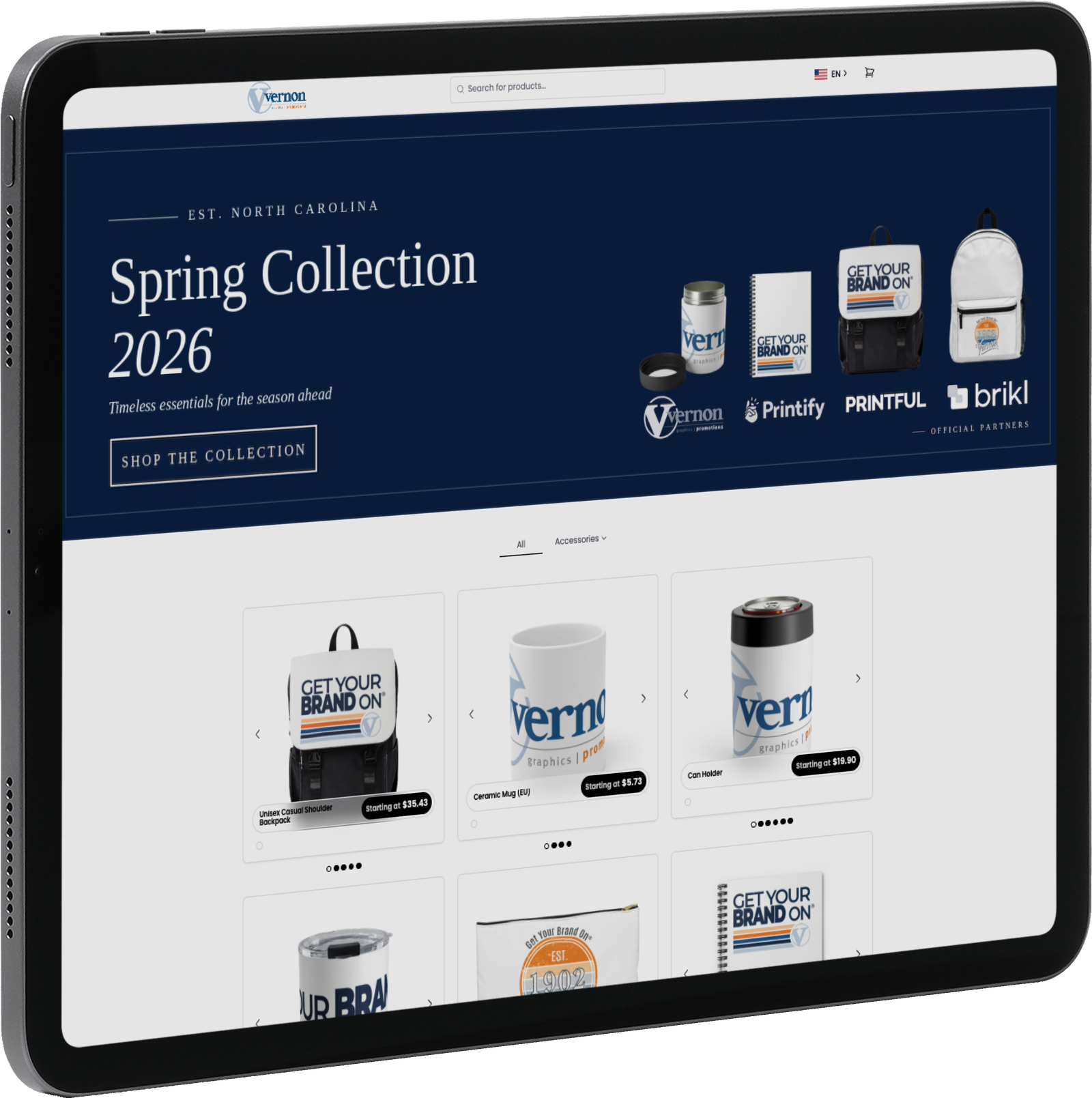 Vernon on-demand store, built on Brikl